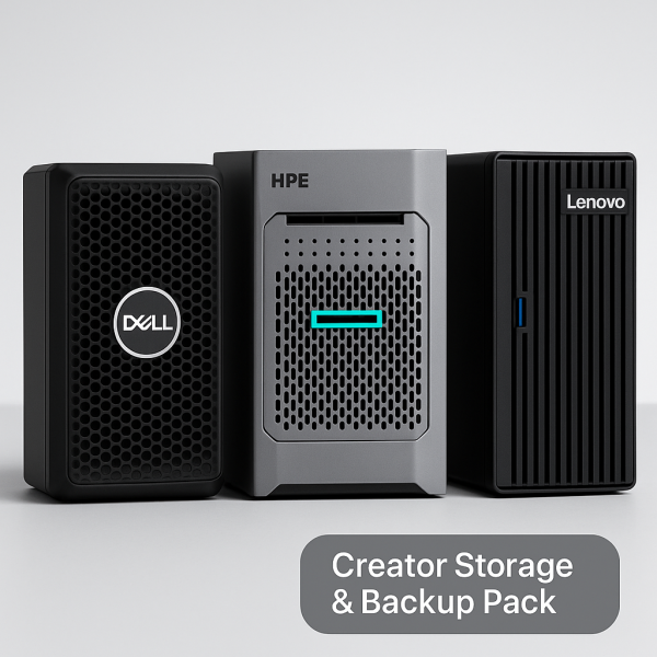 creator storage & backup pack (nas/san)